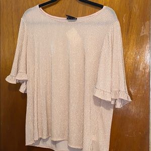 W5 anthropology Champagne pink/peachy top, XL, New